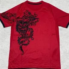 Camisa Vinho São Jorge Masculina Casual Manga Curta CTHINS