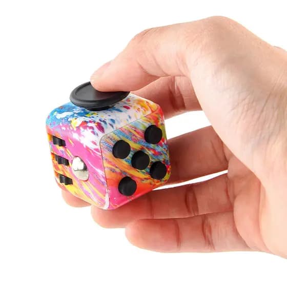 [wisdomt] Brinquedo De Descompressão De Cubo De 6 Lados , Arco-Íris , Alívio Do Estresse , Ansiedade , Brinquedos Sensor