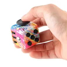 [wisdomt] Brinquedo De Descompressão De Cubo De 6 Lados , Arco-Íris , Alívio Do Estresse , Ansiedade , Brinquedos Sensor