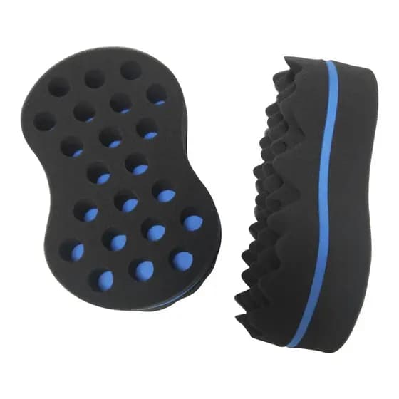 [wisdomt] Escova De Cabelo Mágica Oval , Esponja Para Bobina Afro Natural , Onda Dread , Tranças , Trança