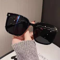 Óculos de sol femininos de alta qualidade, com efeito de emagrecimento do rosto, proteção UV, estilo coreano.