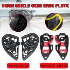 [NOVO 2025] 1 Par de Conjunto de Placa Base para Viseira de Capacete de Motocicleta para K1 K3SV K5 / K3 K4, Acessórios