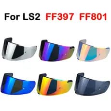 [2025NOVO] Viseira para Capacete de Motocicleta LS2 FF397 FF801 Transparente, Fumê Escuro, Multicor, Prata, Compatível c