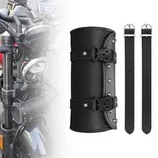 Bolsa De Ferramentas Para Motocicleta , Couro Sintético Guidão , Alforje Lateral À Prova D'água , Pacote Retrô , Resiste