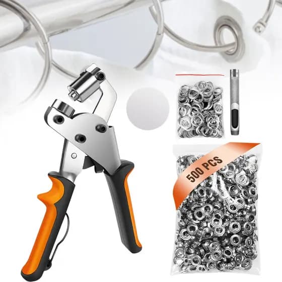Ferramenta De Instalação De Ilhó De Perfuração Portátil , Kit De Alicate 10mm , Metal Rebite De Furo De Ar