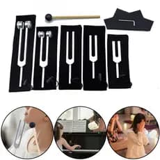 Conjunto De Garfo De Ajuste Llittlesunla Com Martelo/Bolsa/Pano De Limpeza/Para Cura , Relaxamento , Fortalecimento Do C
