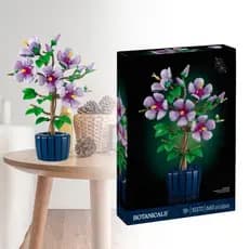 Llittlesunla Blocos De Construção Vaso De Buquê De Flores Modelo Floral Conjunto De Tijolos Ideia Decoração De Casa Brin