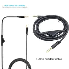 Cabo De Áudio De Substituição De 3.5 Mm Para Logitech Astro A10 A40 Acessórios Fone De Ouvido Extensão Com Controle De V