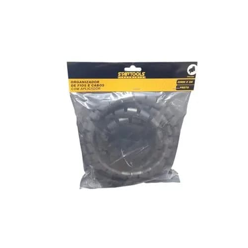 Organizador de Fios e Cabos com Aplicador 20mmx2m - Preta