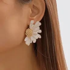 Ingemark Boho Colorido Grande Flor Pétala Irregular Brincos Para Mulheres Moda Coreana 2026 Na Orelha Y2K Jóias Acessóri