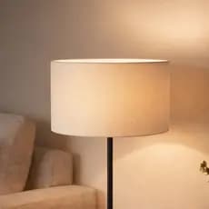 Cúpula Cilíndrica 35x35x20 Tecido Preto Arandela Lustre Abajur Luminária de Mesa Decoração