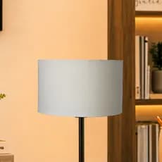 Cúpula Cilíndrica 25x25x15 Lustre Arandela Abajur Luminária de Mesa Tecido Preto Artesenal Decorativa Clássica Moderna