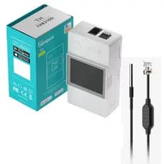 SONOFF TH16 ELITE (THR316D) WIFI + SENSOR TEMPERATURA PROVA D´ÁGUA (WTS01) TELA LCD ALEXA GOOGLE