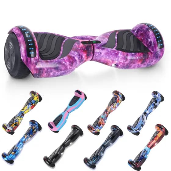 Hoverboard Skate Eletrico 6.5" 12km/h com Bluetooth e Caixa de Som
