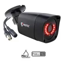 Câmera de Segurança Bullet 2MP 1080P 2.8mm 4 em 1 IP66 Alcance 20m Preta