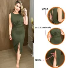 vestido elegante casual