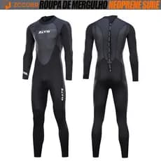 ZCCOBR Roupa De Mergulho 3mm Profissional Long Neoprene Surf