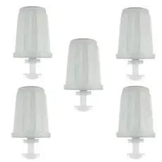 5 Velas Plásticas Carvão Ativado Filtro De Barro Universal