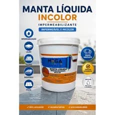 Impermeabilizante Transparente Manta líquida Incolor lajes Telhados Parede Pisos 1kg + Pincel