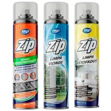Kit Limpeza Zip Clean Estofados, Vidros e Desengordurante