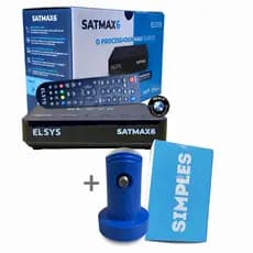 KIT - 1 RECEPTOR ELSYS SATMAX6 ETRS72  + LNBF KU SIMPLES UNIVERSAL  VIVENSIS