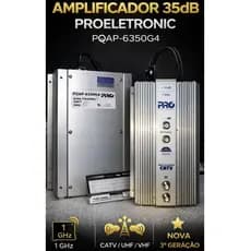 AMPLIFICADOR DE POTÊNCIA VHF/UHF/CATV PQAP-6350 35DB -  Proeletronic
