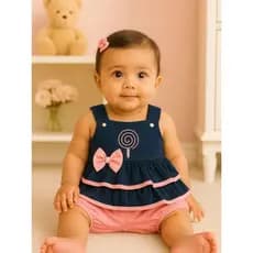 Conjunto de Bebê Batinha + Shorts Luíza