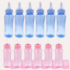 kit barato 1- 3 - 6 Mamadeiras bebê infantil petita  240ml Atacado  BPA FREE