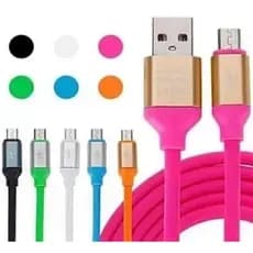 Cabo Turbo Emborrachado Para Celular V8 ,tipo-c E I.phone