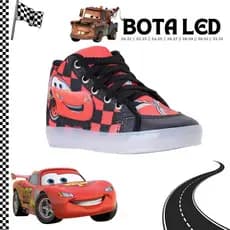 Tênis Infantil Com Led Carros Relâmpago Mcqueen Disney