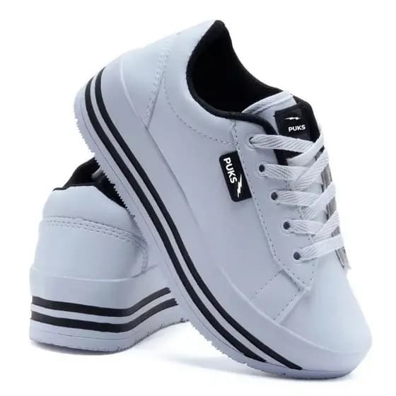 Tênis Feminino Plataforma Casual Luxo 2025 Moda Blogueira