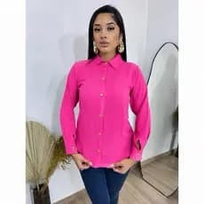 camisa feminina social com manga longa