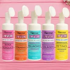 Mousse Sabonete de Limpeza Facial Espuma Florenar com Aplicador Hialuronico  120ml