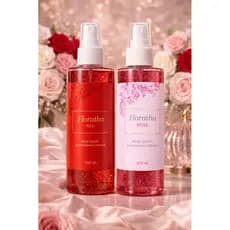 Kit 2 Body Splash Perfume Feminino Red + Rose Feminino 200ml cada