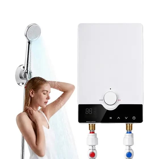 Aquecedor de Água Elétrico Instantâneo 8800W | 220V Termostático Sem Tanque para Banheiro