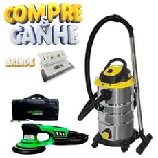 Kit Lixadeira Nauber Roto-5e + Aspirador  Menegotti 220v Profissional