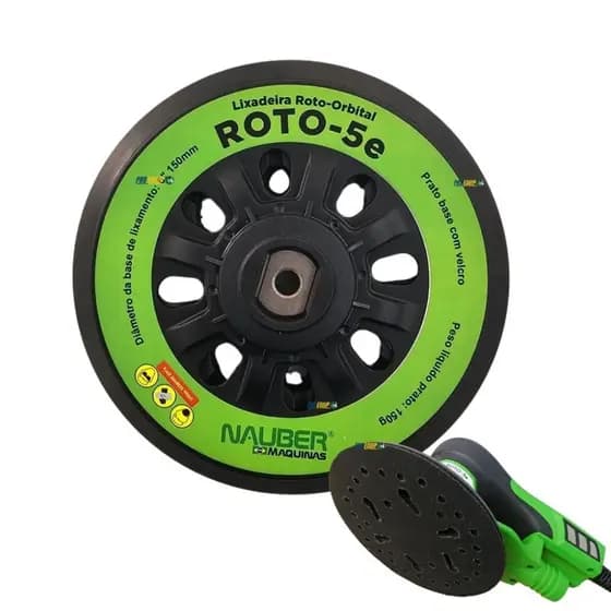 Base Para Lixadeira Roto Orbital Prato 150mm Vonder Roto5-e