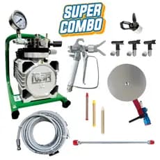 Máquina De Pintura Airless Nauber N2 + 3 Bicos + Guia De Recorte + 3 Filtros