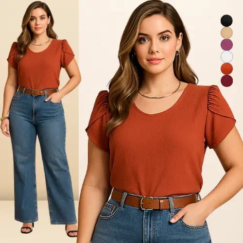 BLUSAS FEMININA ESTILOSA LUXO DISCRETA BLUSA FEMININO ALTA QUALIDADE BLUSINHA FEMININAS BASICA CONFORTÁVEL MODA ELEGANTE