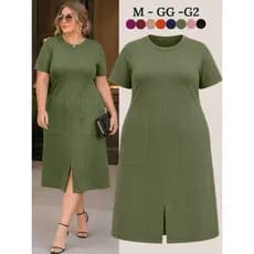 Vestido plus size feminino casual vestidos femininas discretas evangélico feminina versatil estiloso verão basica