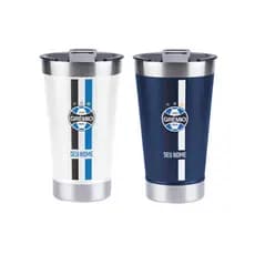 Copo Térmico Gremio Personalizado com Nome 473ml de Clube Futebol Tricolor Gaúcho