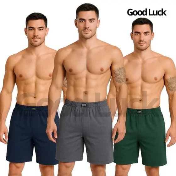 KIT 2 Shorts Bermudas Pijama Lisa Uso Casual e Esportiva Calça Shorts Promoção Samba Canção Modelo Grande