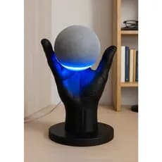 🖐️ Suporte Decorativo em Formato de Mão para Alexa - Elegante e Moderno!