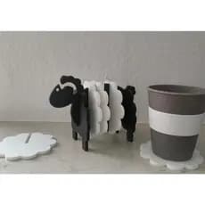 Porta Copos Criativo Ovelhinha – Ovelha Impressão 3D 🐑