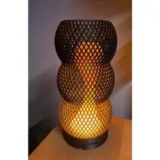 Luminária Abajur Estilo Lava Artificial– Impressão 3D - Acompanha LED Multicores