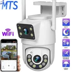 Câmera De Segurança Lente Dupla APP YOOSEE IP66 WiFi 360 Sensor Visão Noturna Externa Envio Imediato