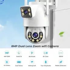 Câmera De Segurança a Prova de água Lente Dupla APP YOOSEE IP66 Camera IP WiFi 360
