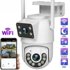 Câmera De Segurança Lente Dupla APP YOOSEE IP66 WiFi 360 Sensor Visão Noturna Externa Envio Imediato