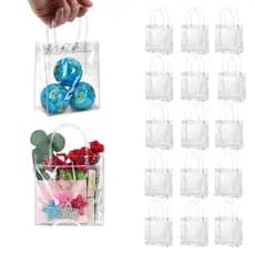 15/30x - de sacos de presente de PVC transparente, reutilizável, sacolas plásticas - casamento, aniversário, chá de bebê
