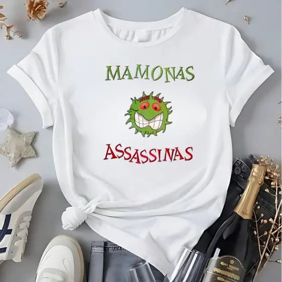 Camiseta 100%Algodão Banda De Rock Mamonas Assasinas Blusa Silver Store Feminina